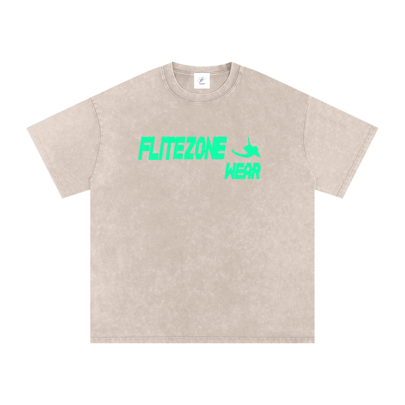 FZ Unisex Snow Washed Oversized Cotton Tee