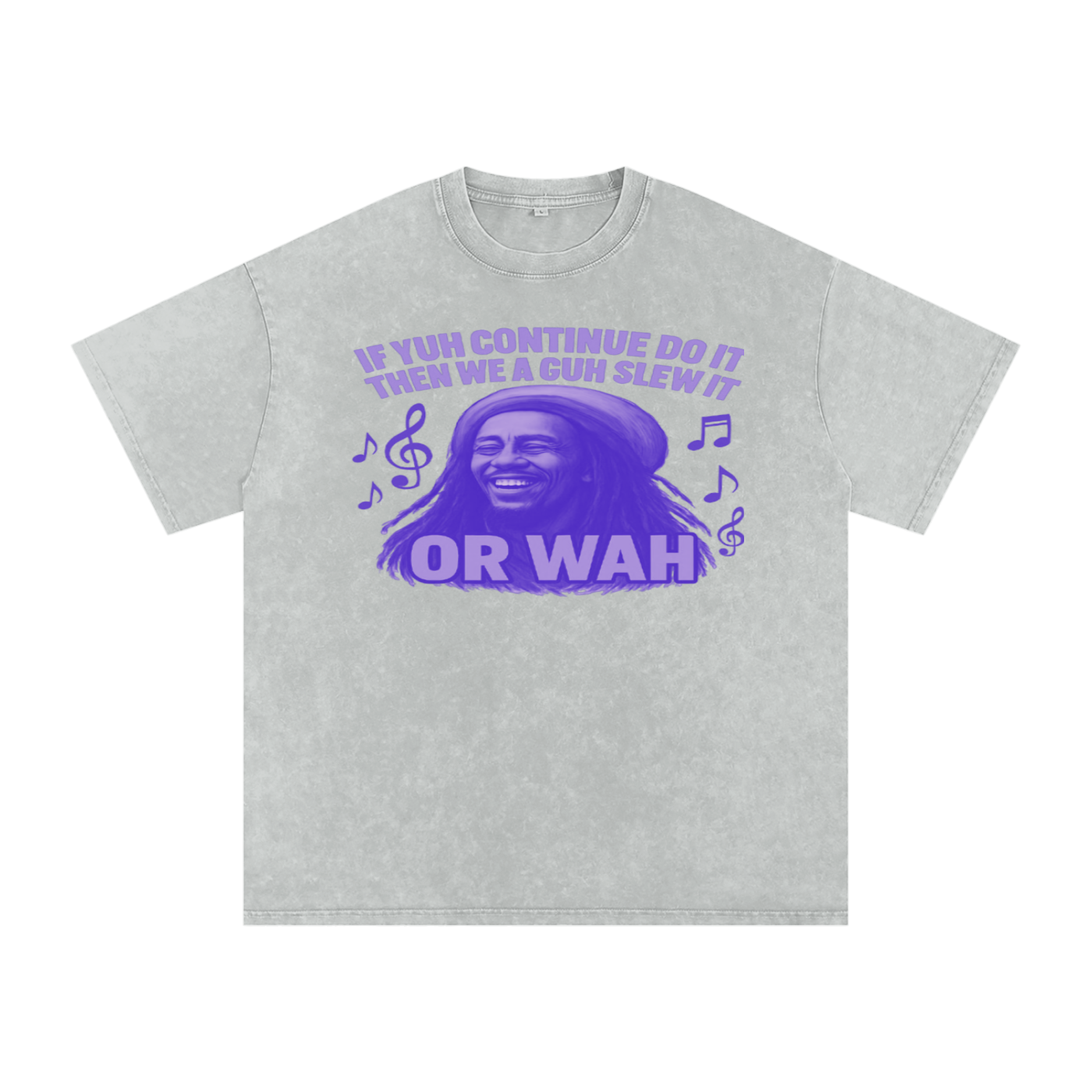 FZ Unisex "Or Wah" Acid Wash Oversize Tee