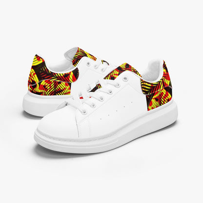 FZ Unisex African Print Leather Oversized Sneakers - FZwear