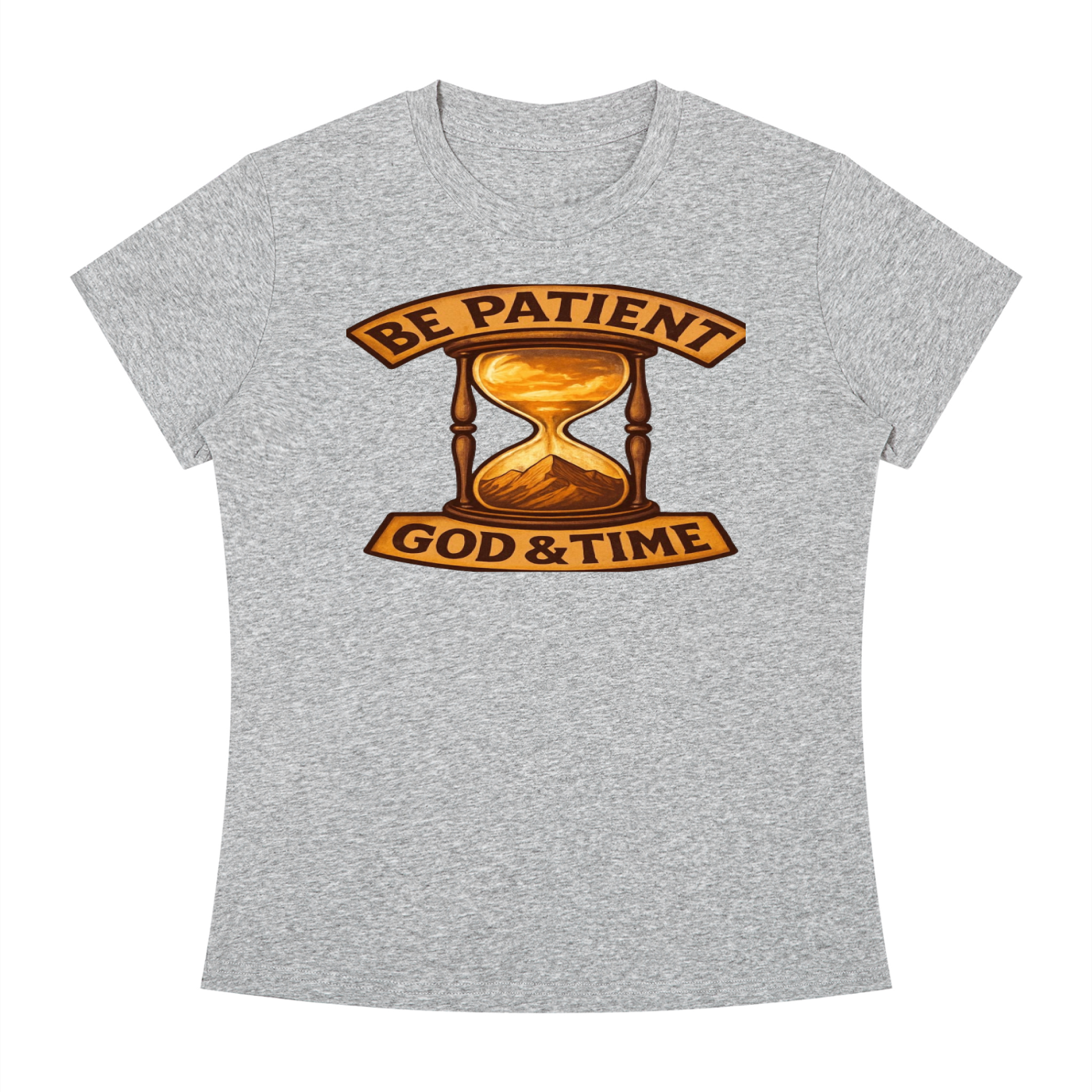 FZ Women's Slim Fit God & Time Crewneck Tee
