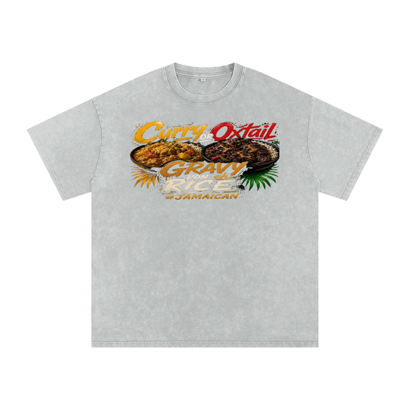 FZ Unisex Snow Washed Oversized Cotton Tee