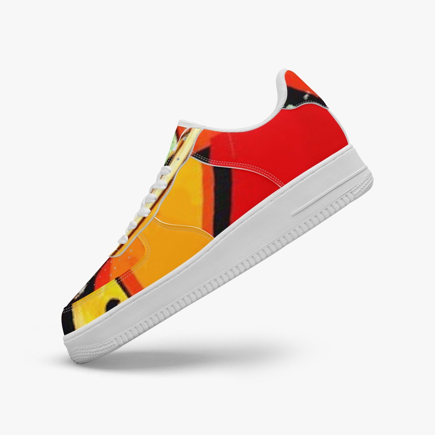 FZ Unisex African Print Low-Top Leather Sports Sneakers - FZwear