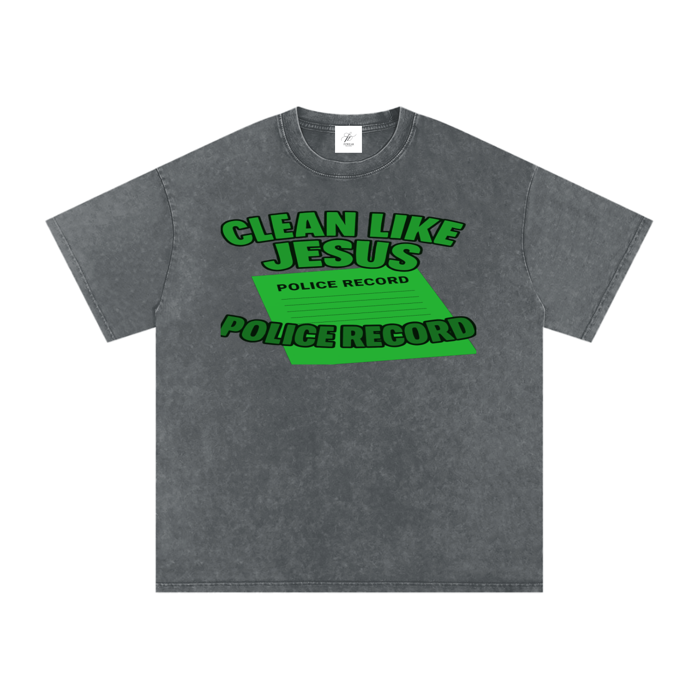 FZ Unisex Acid Wash Oversize Tee