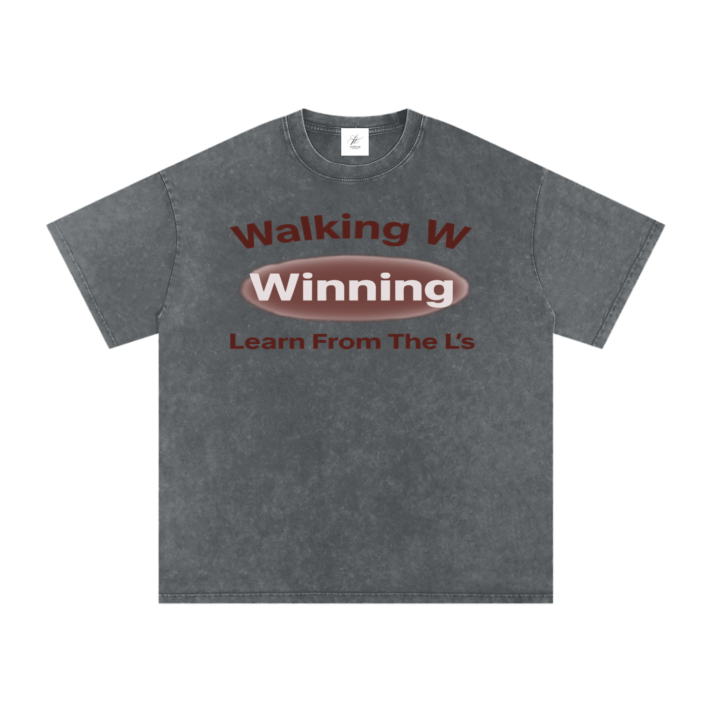 FZ Unisex Acid Wash Winning Oversize Tee