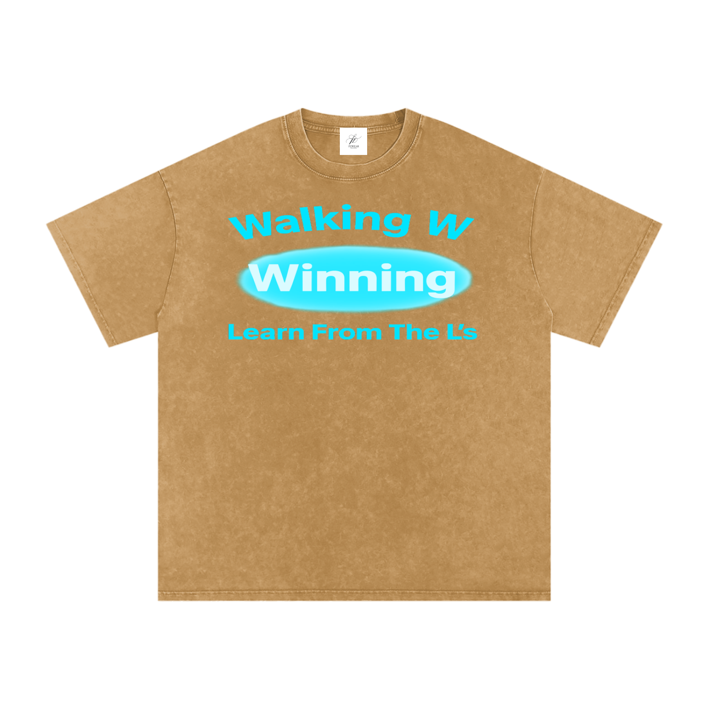 FZ Unisex Acid Wash Winning Oversize Tee