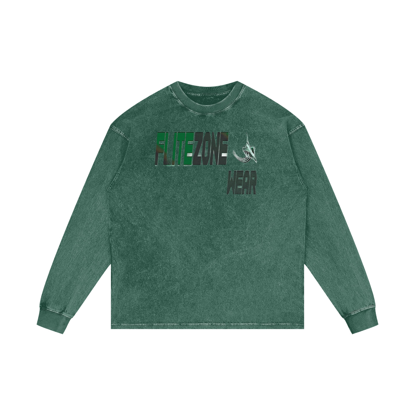 FZ Unisex Acid Wash Oversize Long Sleeve Tee