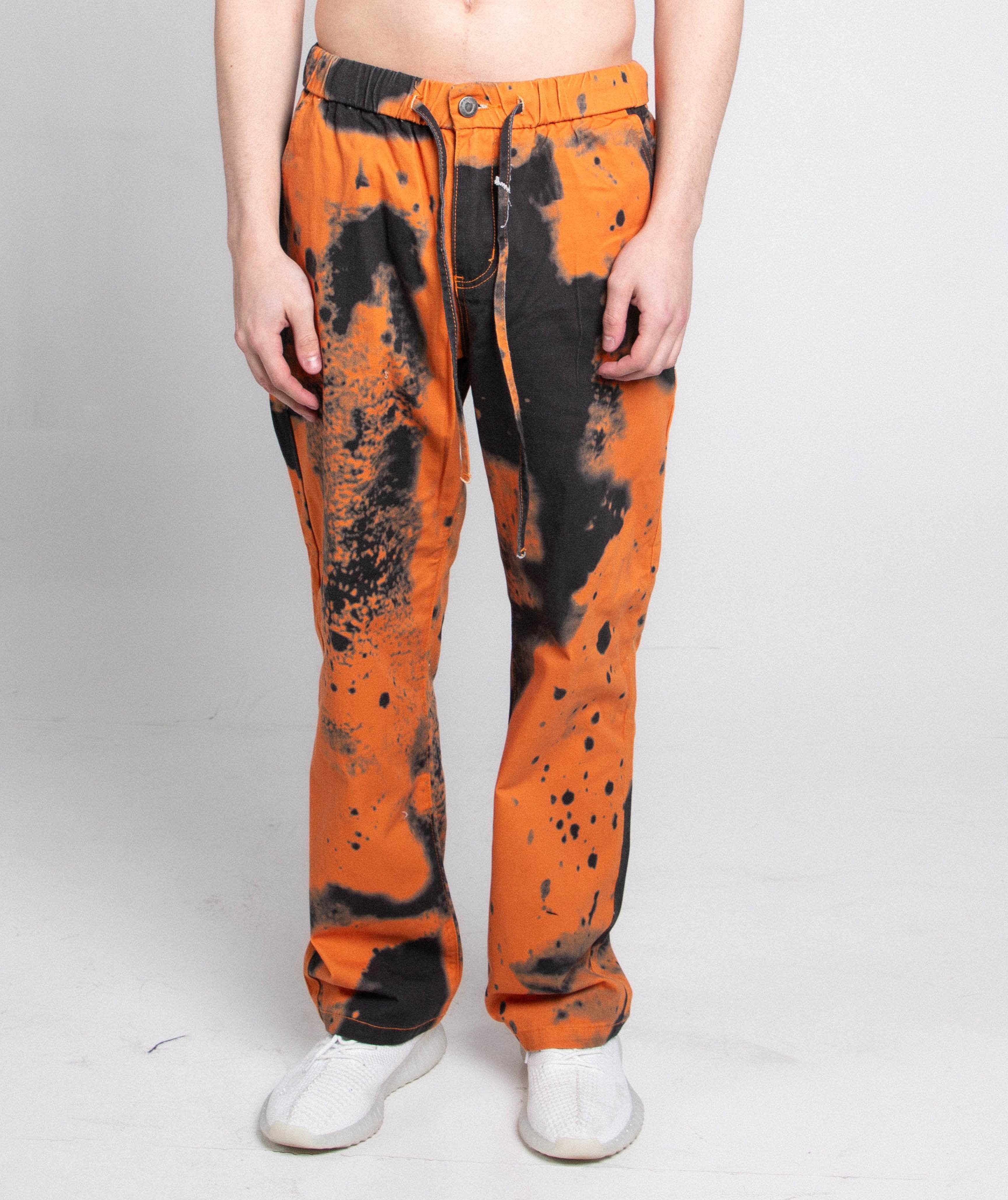 AJ04L COLOR DYE LOOSE JEANS PANTS