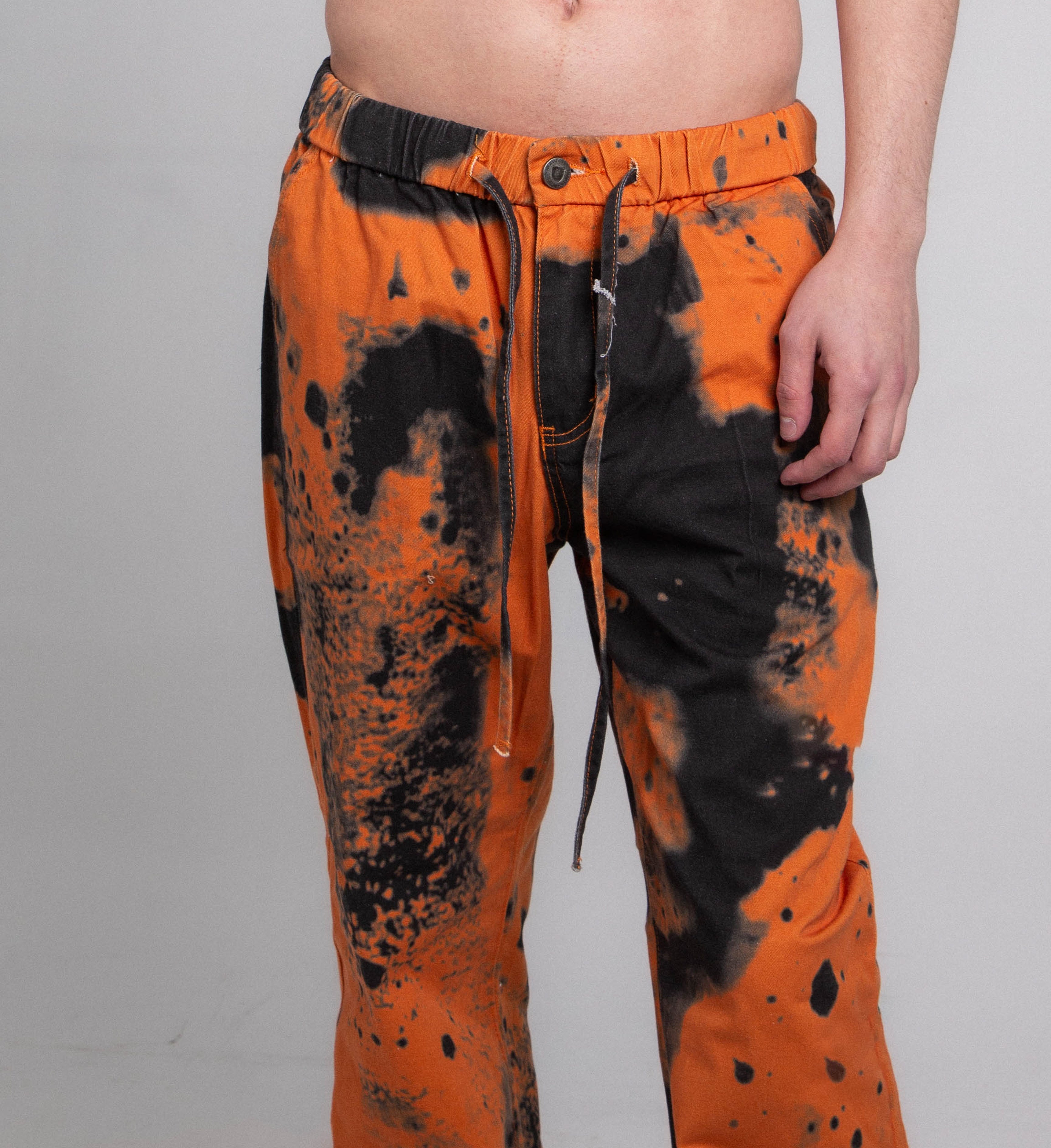 AJ04L COLOR DYE LOOSE JEANS PANTS