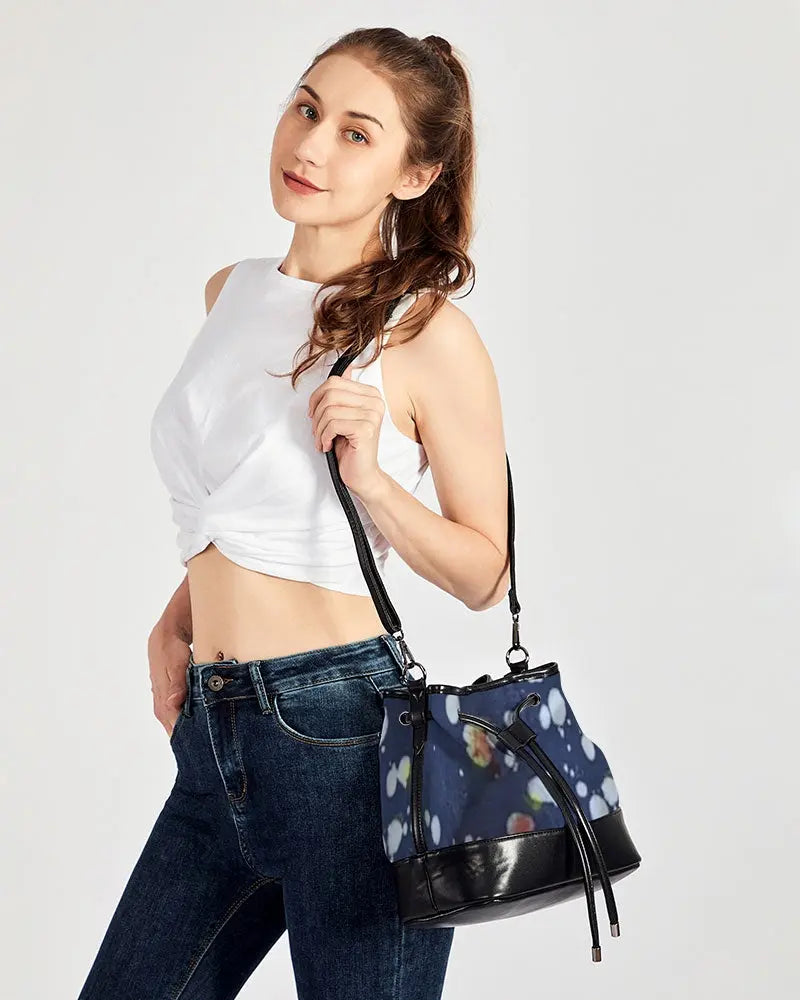 BLUE ZONE Mini Drawstring Bucket Bag FZwear