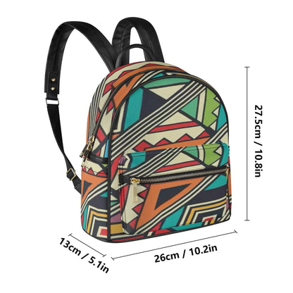 Casual PU Leather Backpack popcustoms