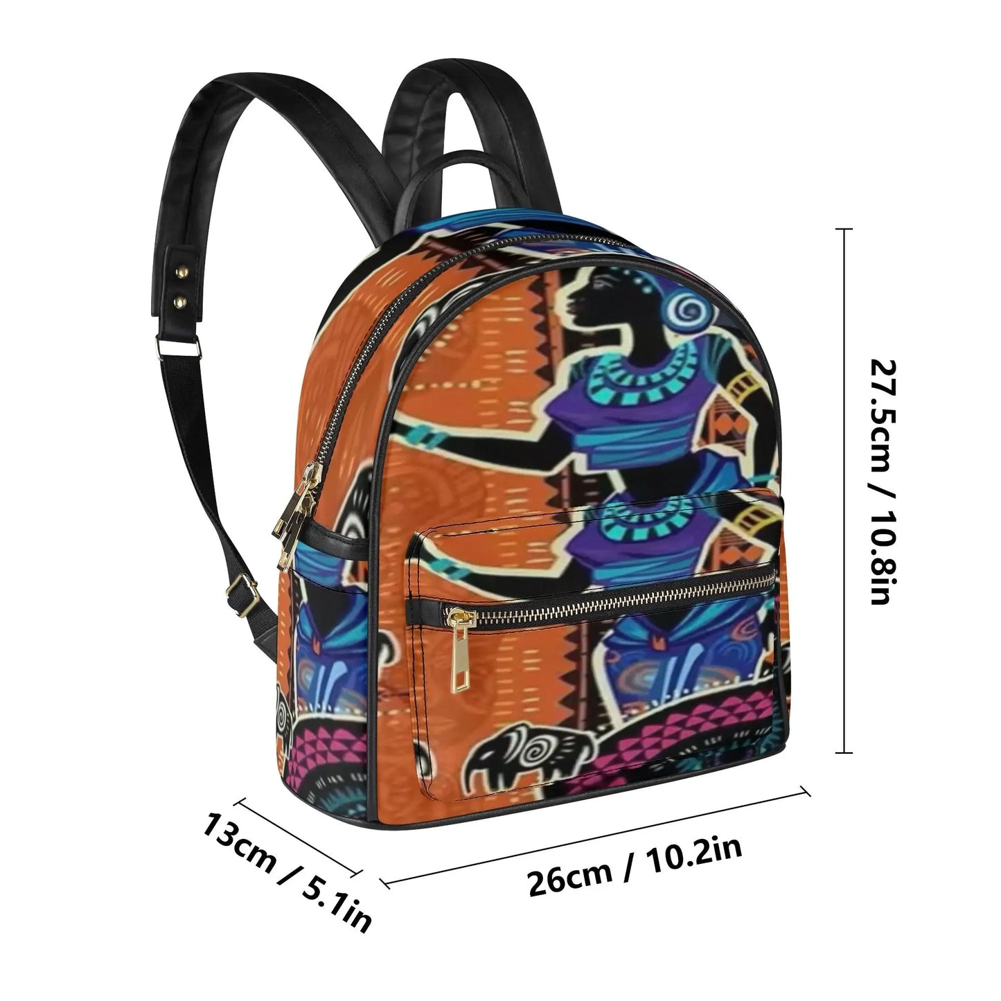 Casual PU Leather Backpack popcustoms