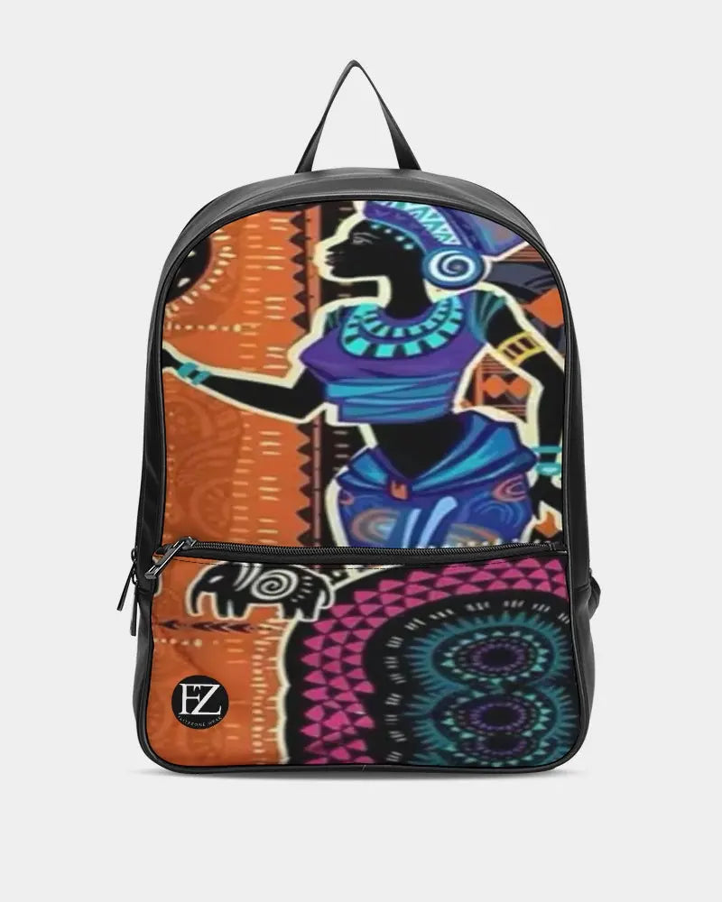 FZ AFRICAN PRINT Classic Faux Leather Backpack FZwear