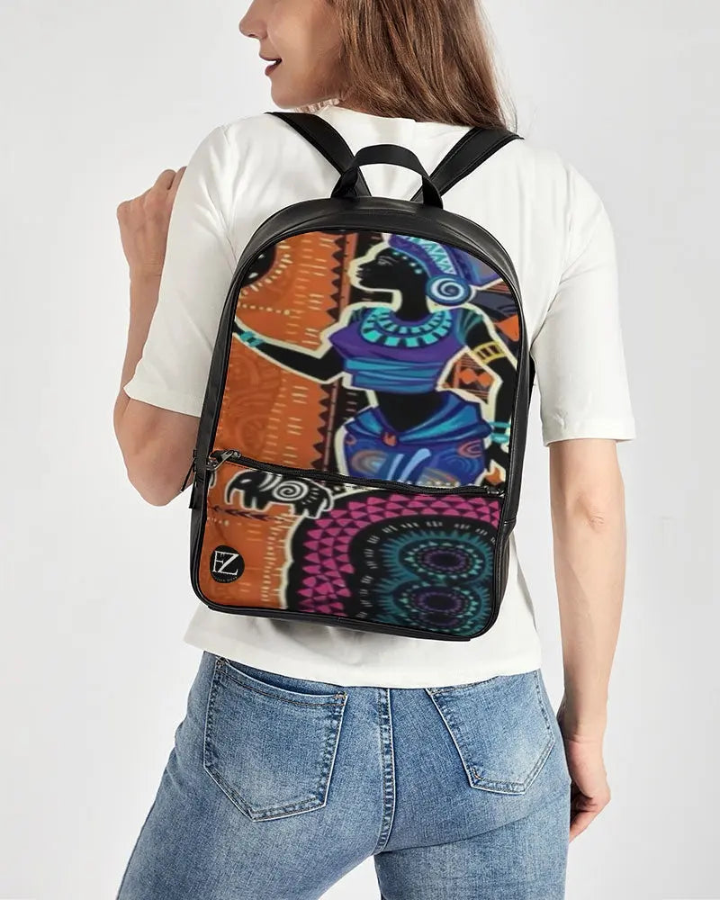 FZ AFRICAN PRINT Classic Faux Leather Backpack FZwear