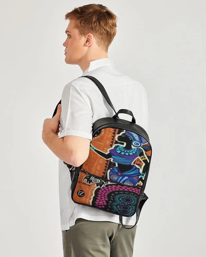 FZ AFRICAN PRINT Classic Faux Leather Backpack FZwear