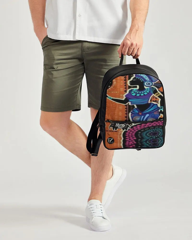 FZ AFRICAN PRINT Classic Faux Leather Backpack FZwear