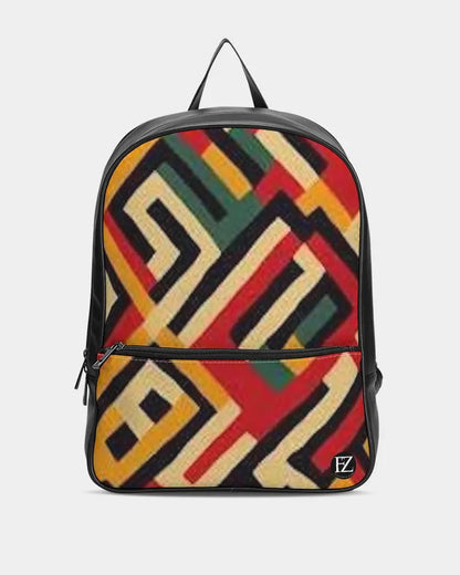 FZ AFRICAN PRINT Classic Faux Leather Backpack FZwear