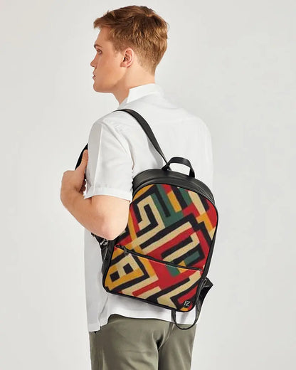 FZ AFRICAN PRINT Classic Faux Leather Backpack FZwear