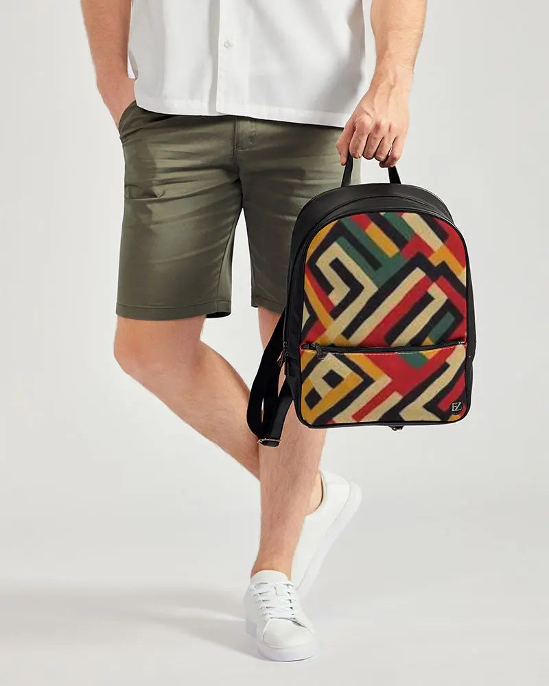 FZ AFRICAN PRINT Classic Faux Leather Backpack FZwear