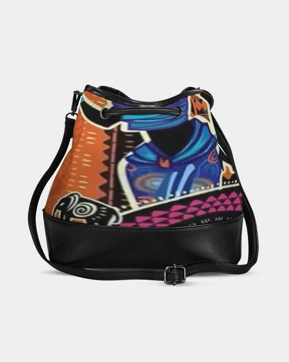 FZ AFRICAN PRINT Mini Drawstring Bucket Bag FZwear