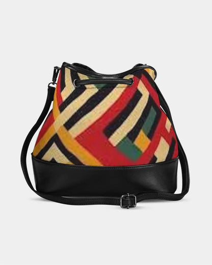 FZ AFRICAN PRINT Mini Drawstring Bucket Bag FZwear