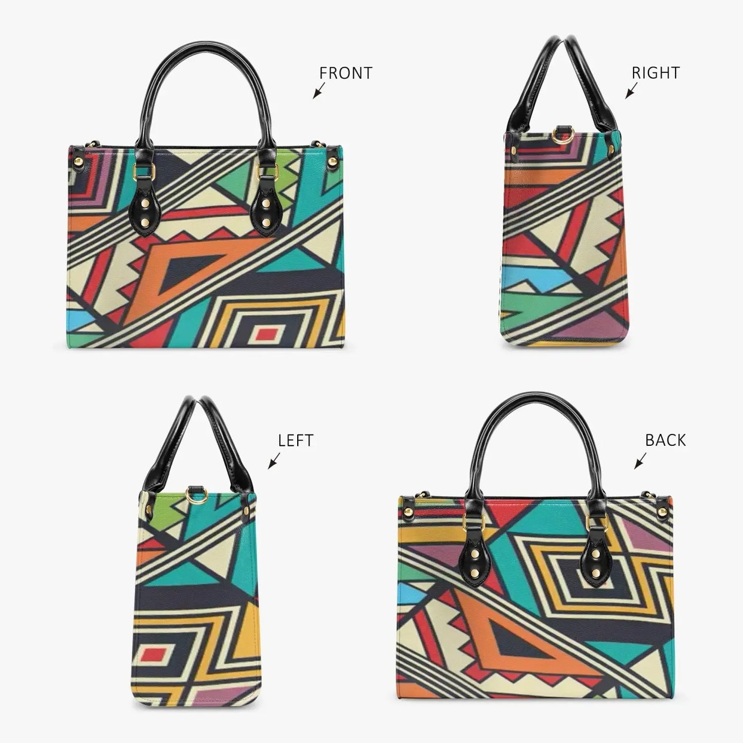 FZ African Print Concise Type Tote Bag FZwear