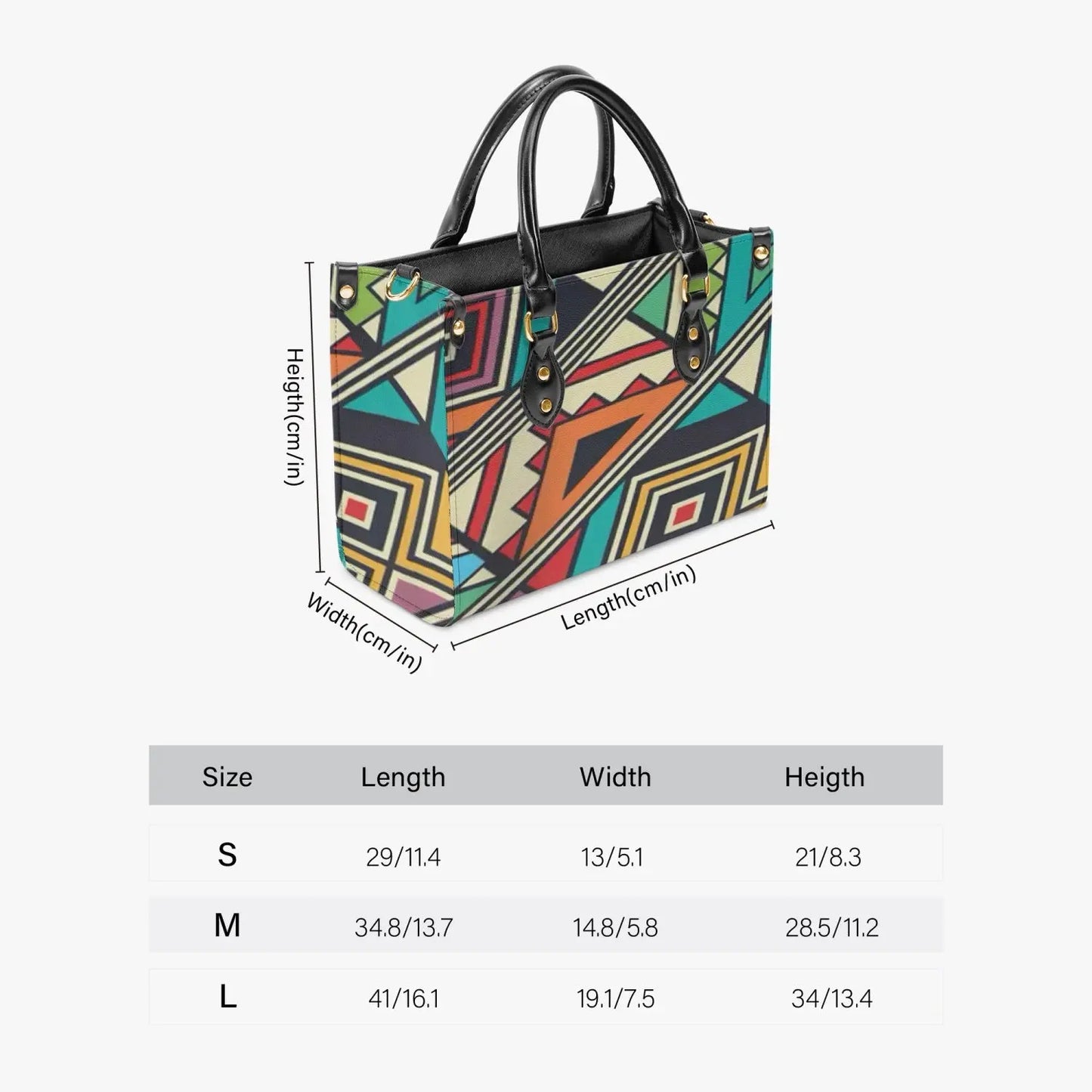 FZ African Print Concise Type Tote Bag FZwear