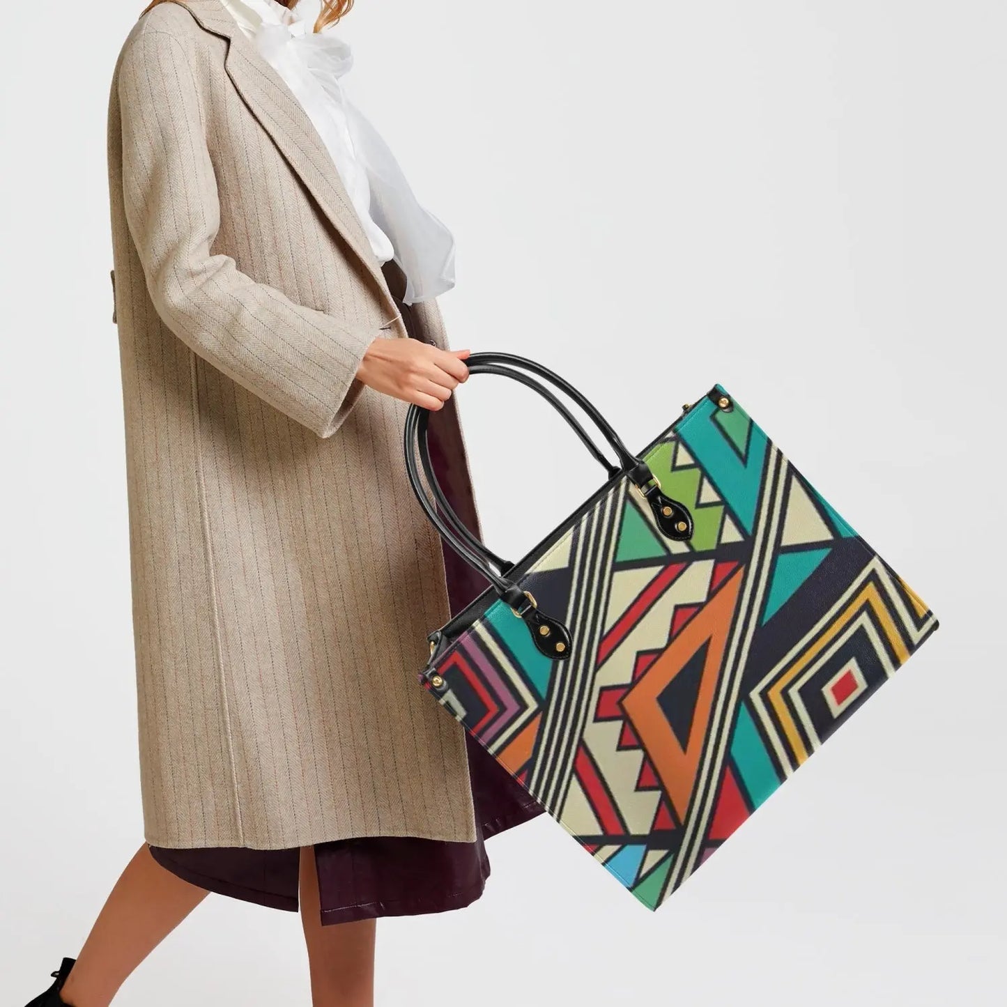 FZ African Print Concise Type Tote Bag FZwear