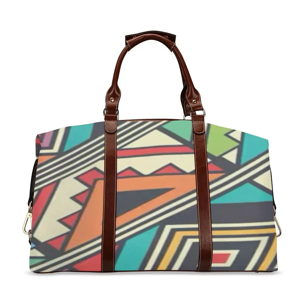 FZ African Print Original Travel Bag Flight Bag(Model 1643) interestprint