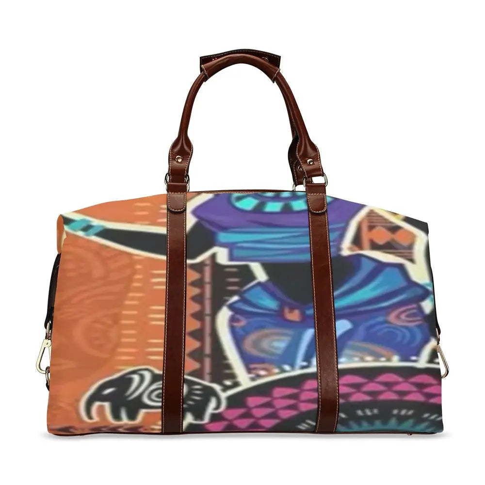 FZ African Print Original Travel Bag Flight Bag(Model 1643) interestprint