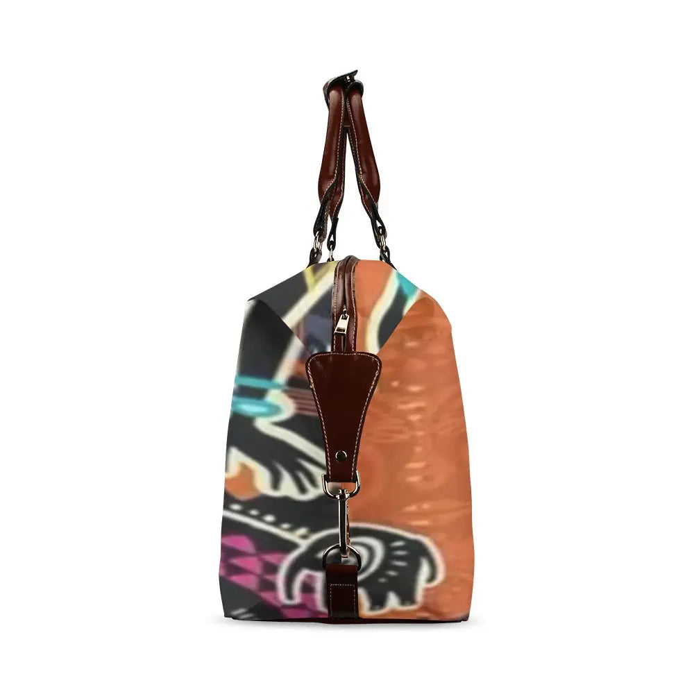 FZ African Print Original Travel Bag Flight Bag(Model 1643) interestprint