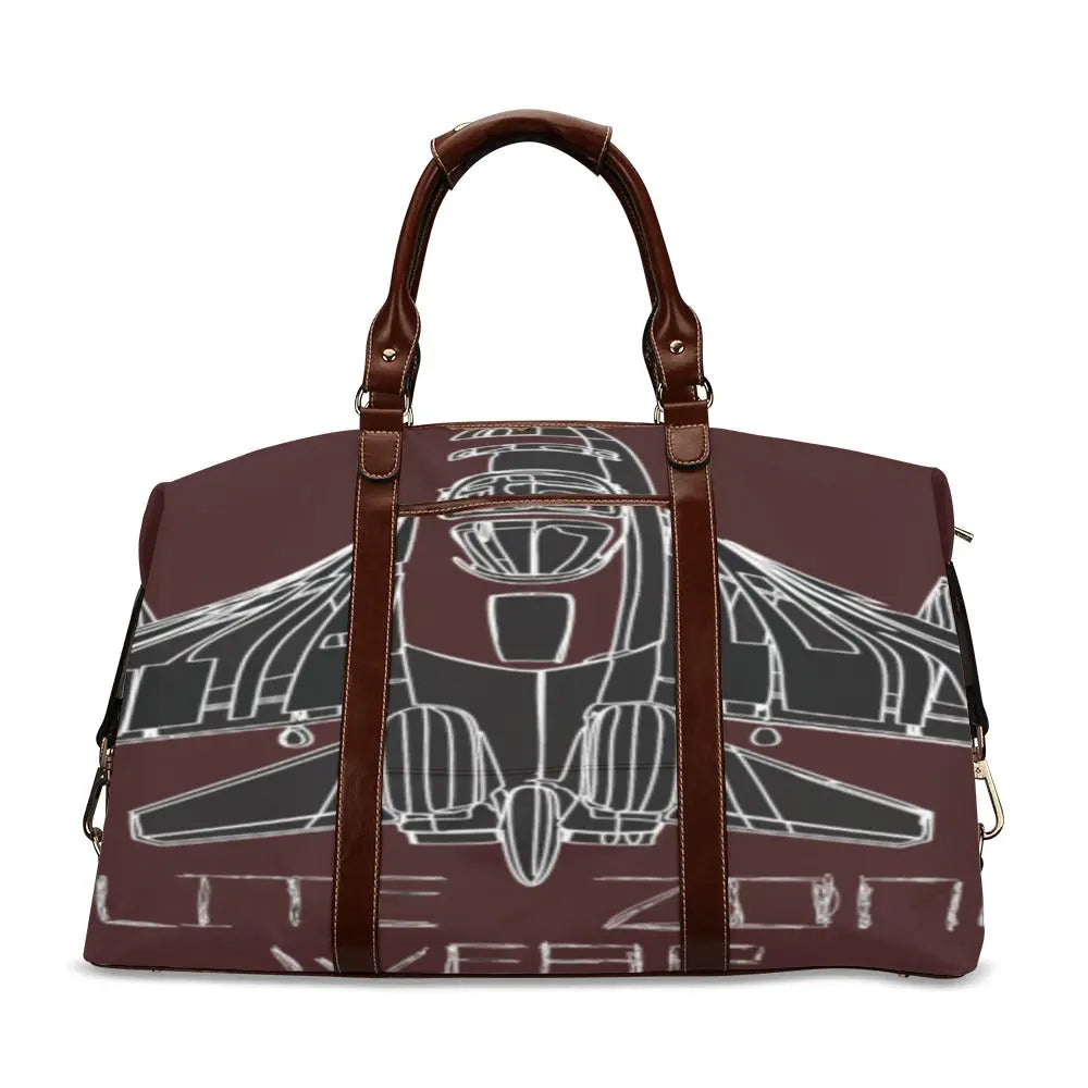 FZ Plane Print Original Travel Bag - Burgundy too Flight Bag(Model 1643) interestprint