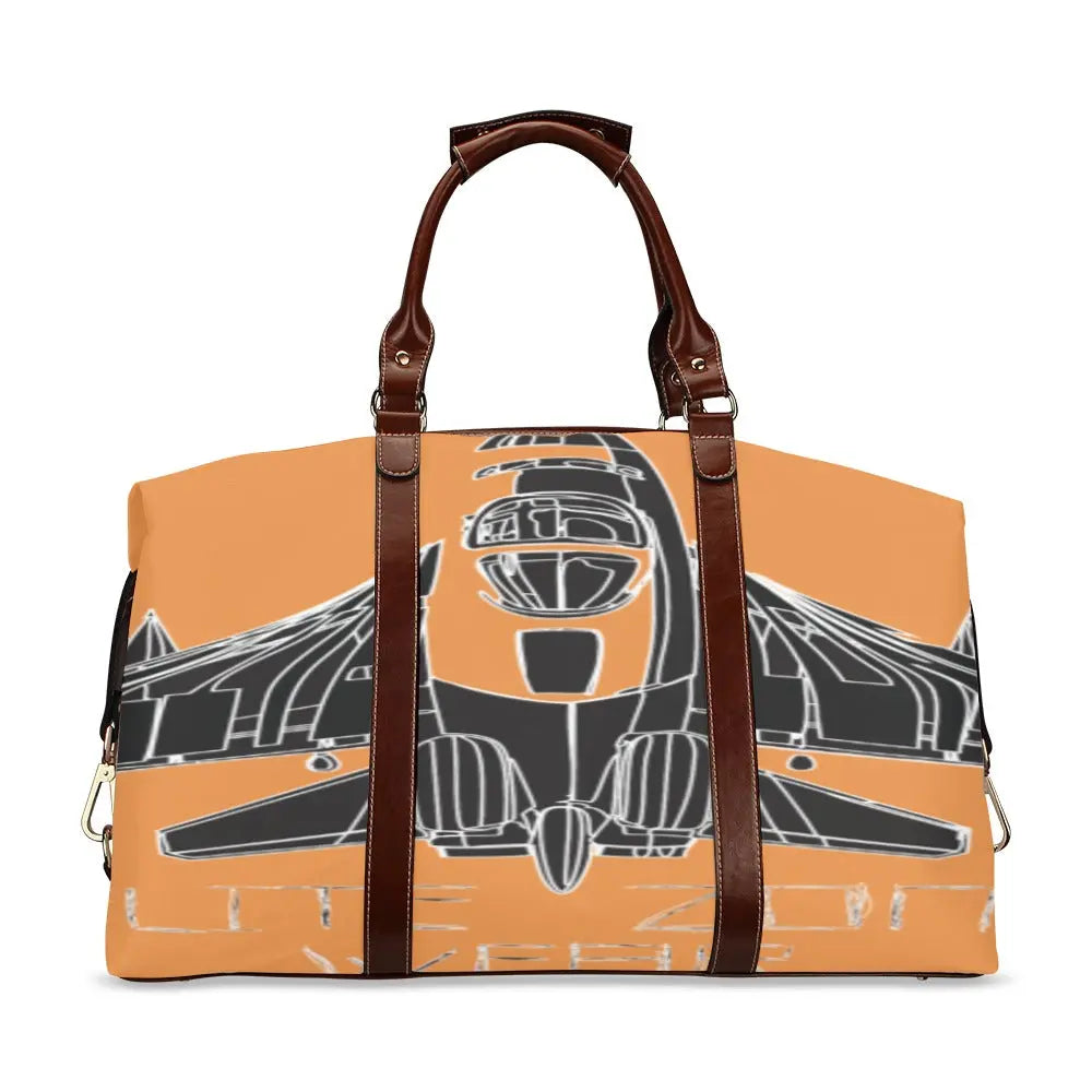 FZ Plane Print Original Travel Bag - Orange Flight Bag(Model 1643) interestprint