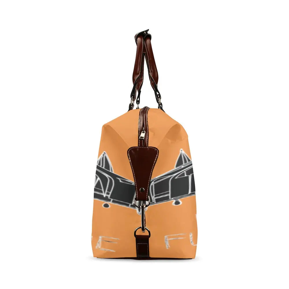 FZ Plane Print Original Travel Bag - Orange Flight Bag(Model 1643) interestprint