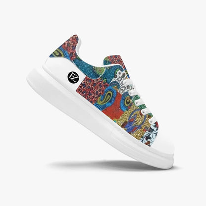 FZ Unisex African Print Leather Oversized Sneakers FZwear