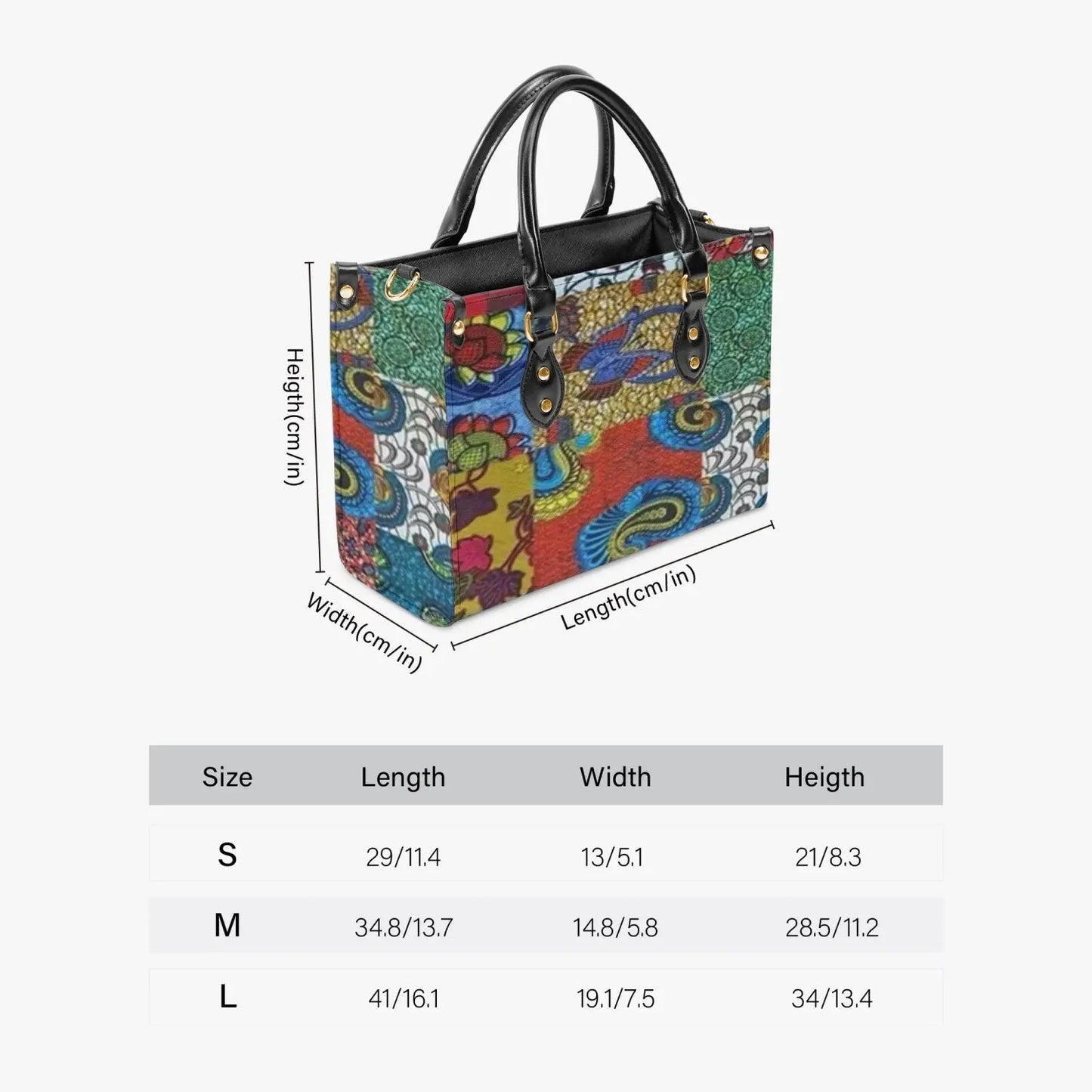 FZ Women's African Print Concise Type Tote Bag FZwear