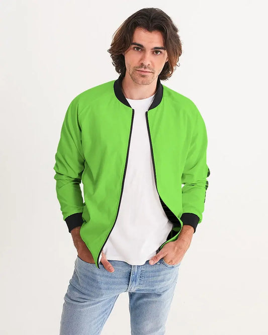 FZwear Lime Men's All-Over Print Bomber Jacket FZwear