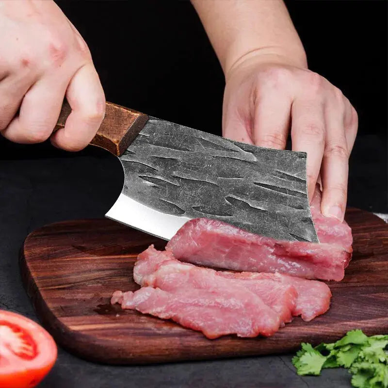 Forged Meat Cleaver Vegetable Slicing Knife Stainless Steel Boning Knife Household Fish Knife Vegetable and Fruit Knives FZwear