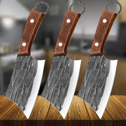 FZ Forged Meat Cleaver Stainless Steel Boning Kitchen Knife - FZwear