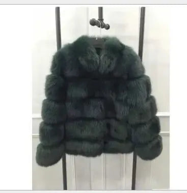 FZ Women's Faux Fox Fur Casual Outerwear Thick Warm Winter Jacket