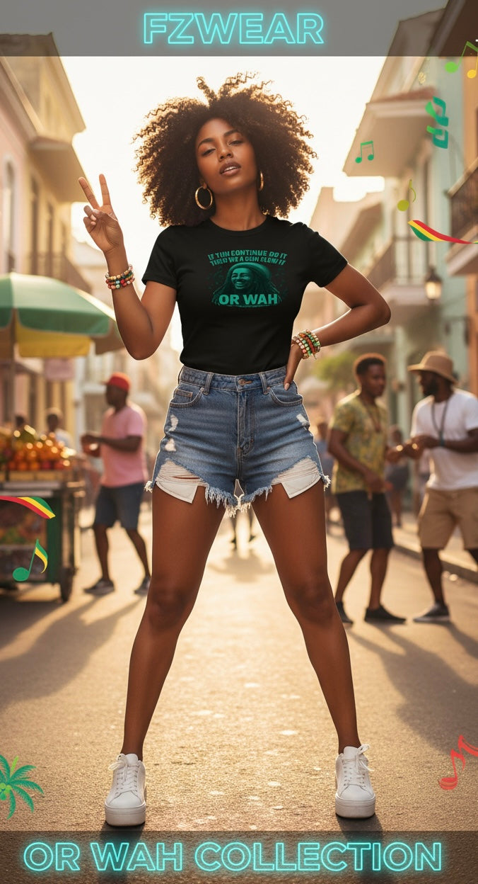 FZ Women's "Or Wah" Slim Fit Crewneck Tee