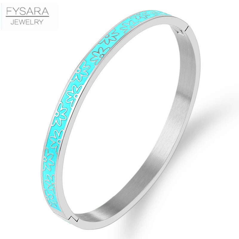 FZ Resin Flowers Stainless Steel Bracelet - FZwear