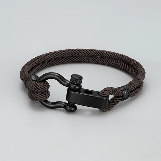 FZ Outdoor Stainless Steel Adjustable Buckle Braided Milan Rope Bracelet