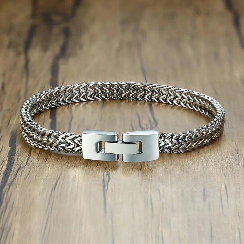 FZ Double Rope Chain Stainless Steel Polish Color Bracelet - FZwear