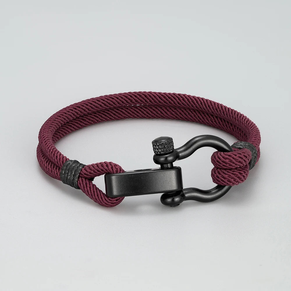 FZ Outdoor Stainless Steel Adjustable Buckle Braided Milan Rope Bracelet - FZwear
