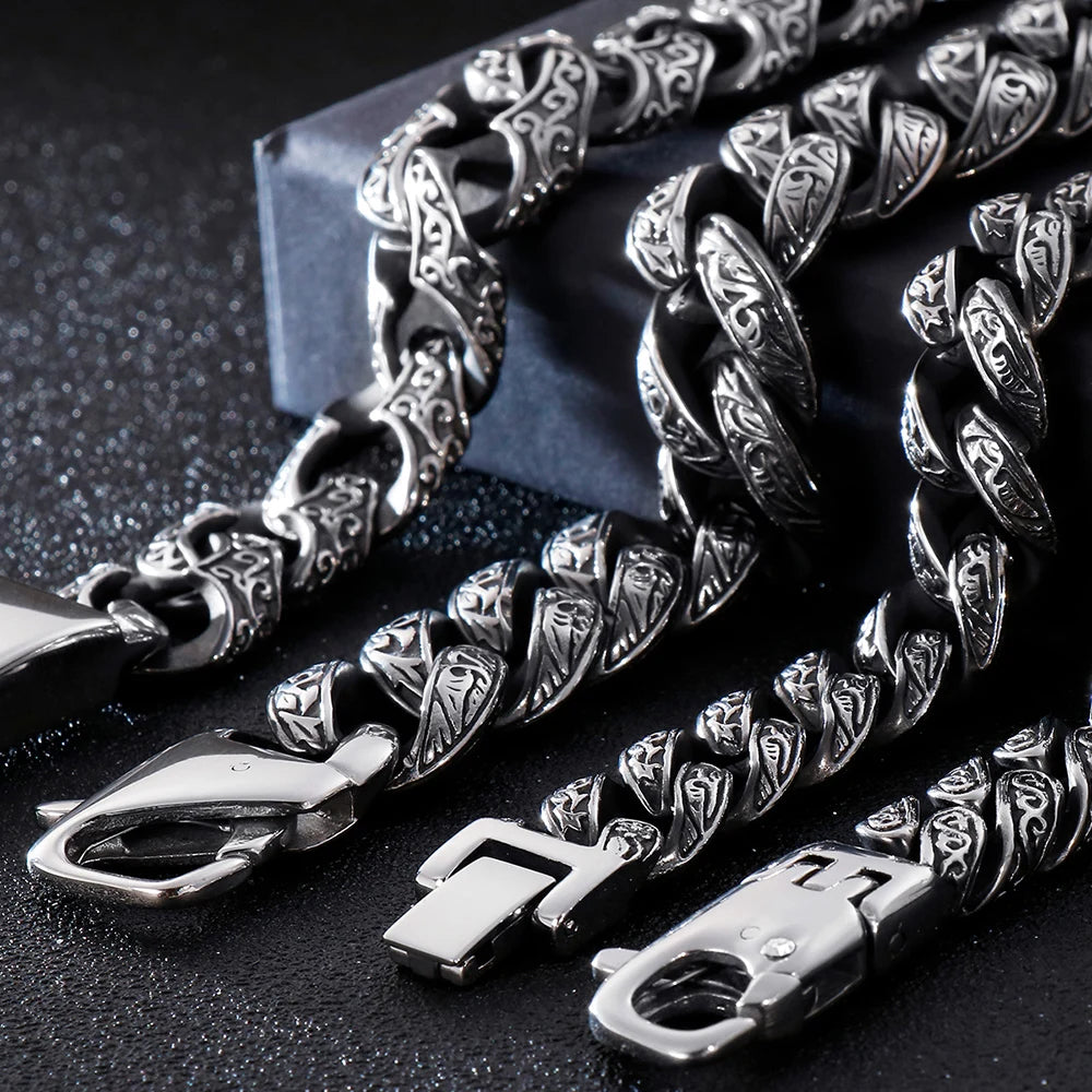 FZ Heavy Stainless Steel Link Chain Metal Bracelet - FZwear