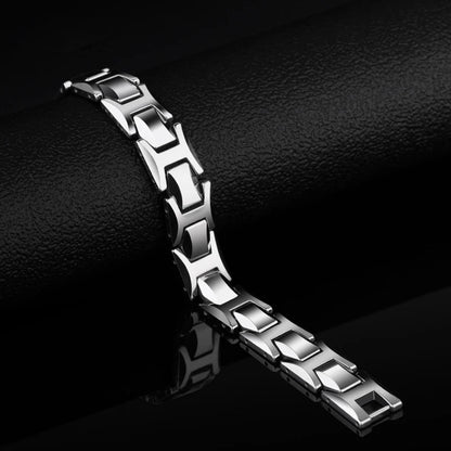 FZ High Polished Tungsten Carbide Magnet Stones Bracelet - FZwear