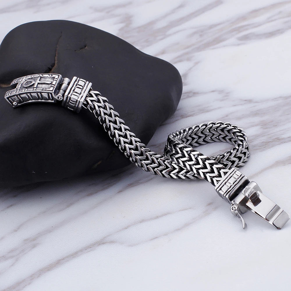 FZ Classic Stainless Steel Chain Charm Bracelet - FZwear