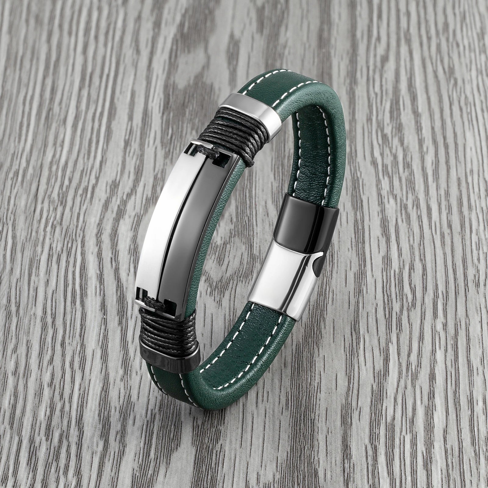 FZ Punk Style Double Row Smooth Multicolor Stainless Steel Bracelet - FZwear