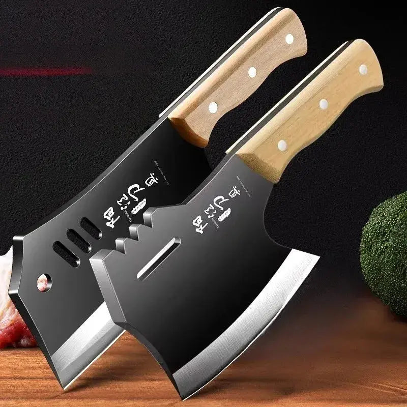 High carbon steel manual forging knife, household slicing and meat cutting knife, chef specific axe bone chopping knife FZwear