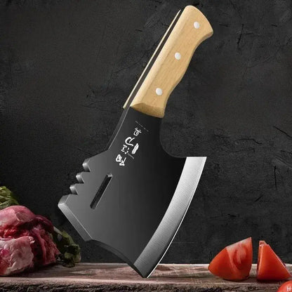 FZ High carbon steel manual forging meat cutting chef specific axe bone chopping knife